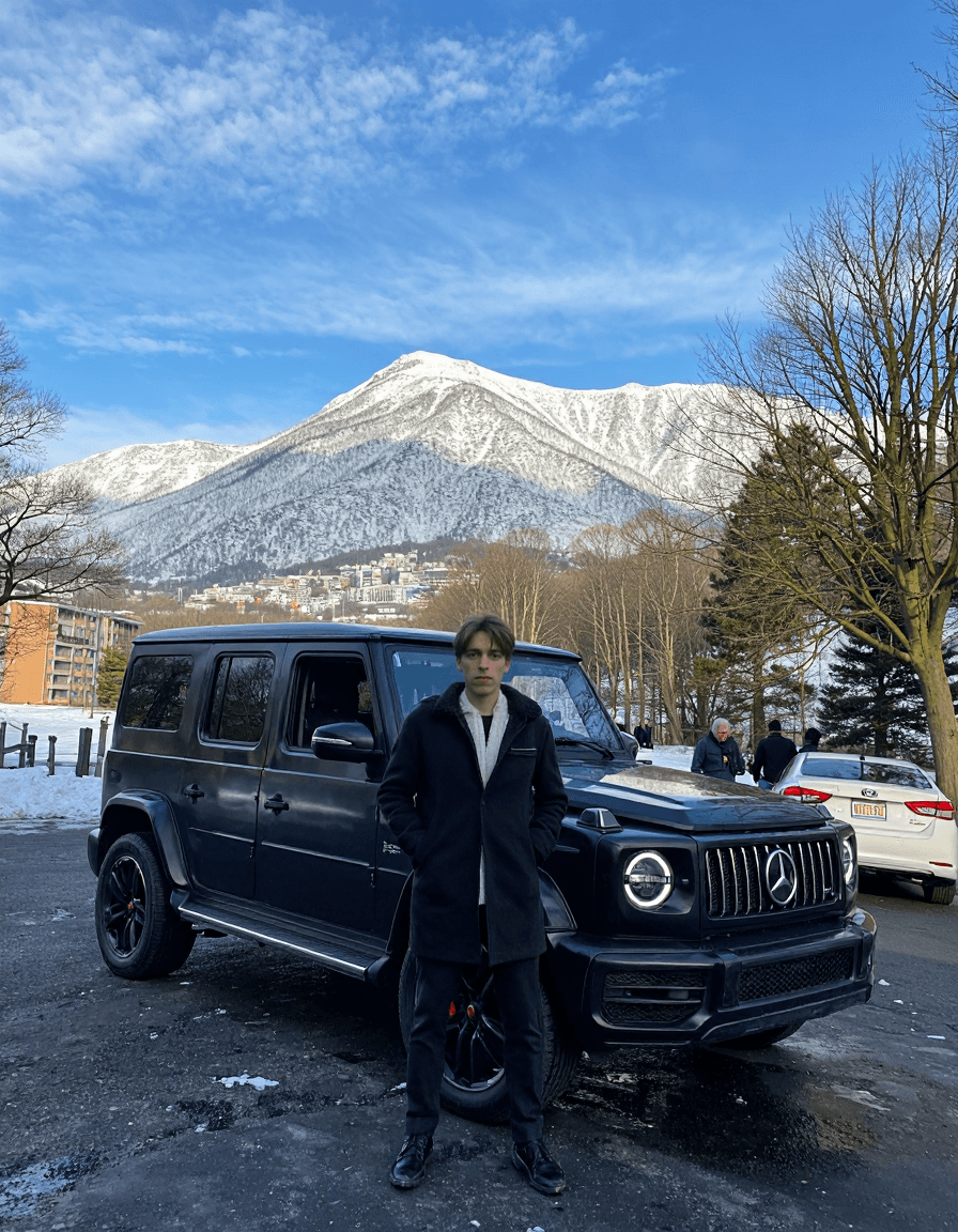 G-Wagen in the mountains