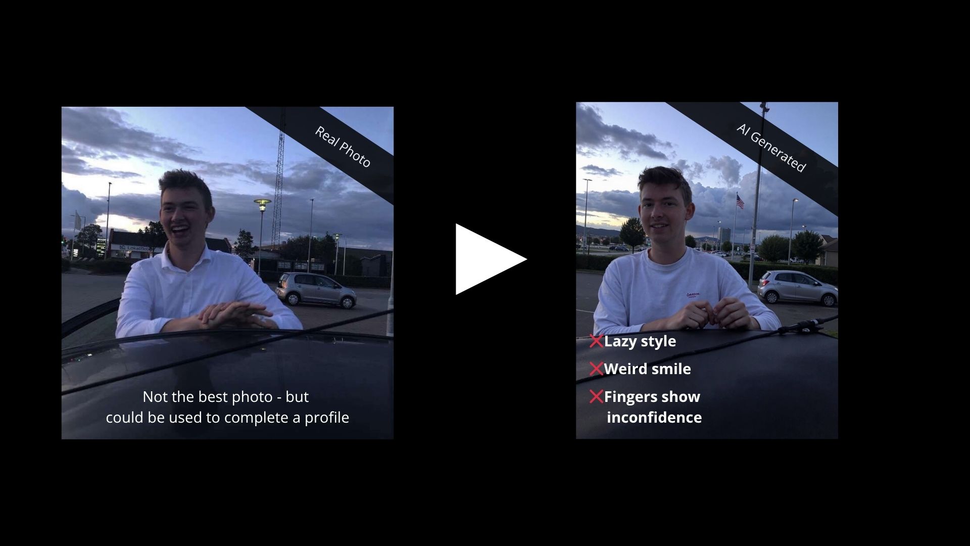 Bad AI Photo conversion