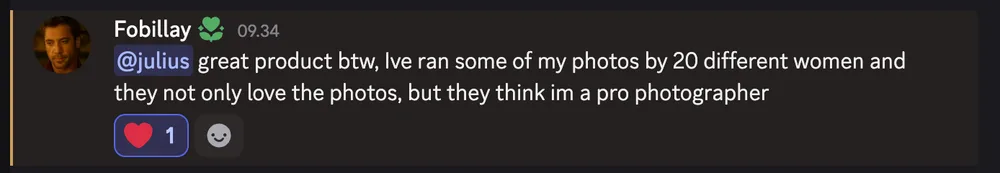 Review that women thought UnrealPhotos AI photos were taken by a photographer