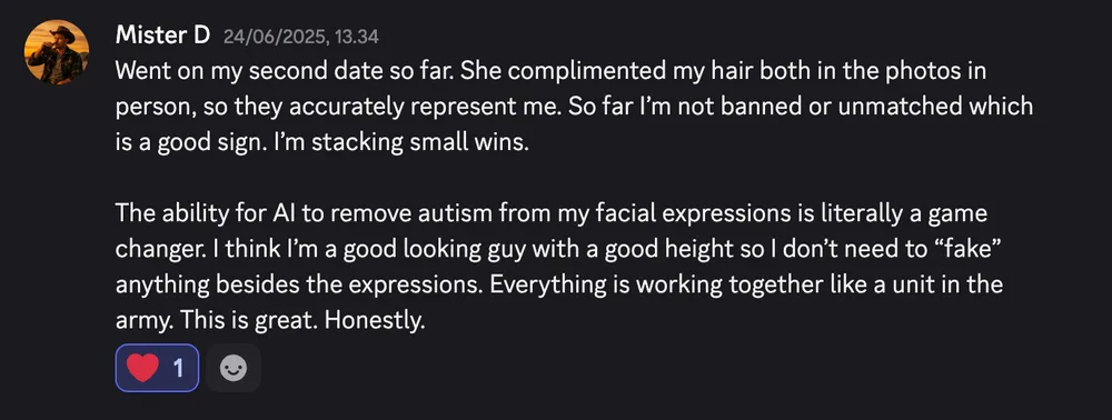 Review that AI dating profile pictures look like the customer in person